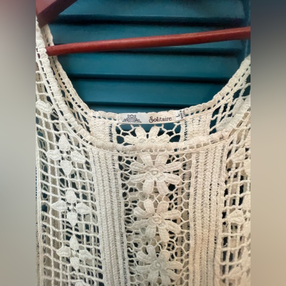 Cream crocheted camisole - Picture 2 of 3